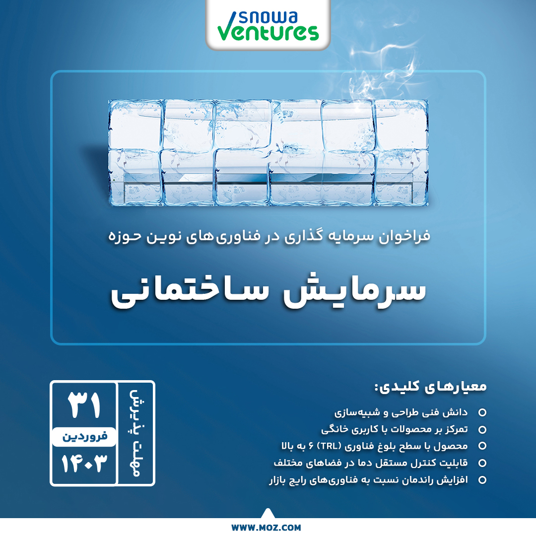 سرمایه گذاری اسنواونچرز در حوزه ی سرمایش ساختمانی